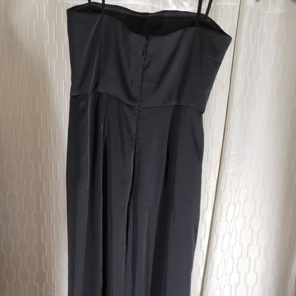 BCBG MAX AZRIA black strapless side drape gown - Picture 4 of 5